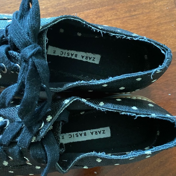 ZARA - polka dot platform Oxford style sneaker - Picture 5 of 7